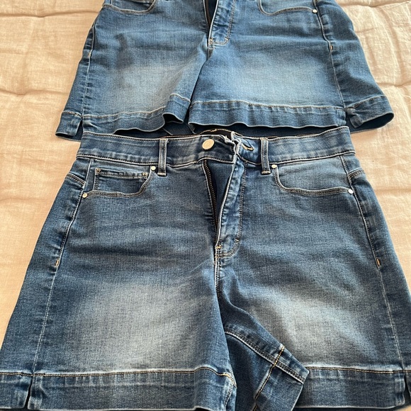 White House Black Market Pants - Stylish Blue Denim Shorts